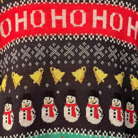 H&M HO HO HO ALL THE CHRISTMAS THINGS Holiday Sweater Size Small - Picture 3 of 5